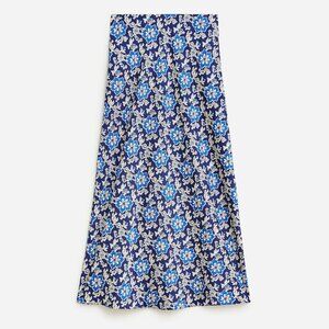 Gwyneth slip skirt in floral luster charmeuse